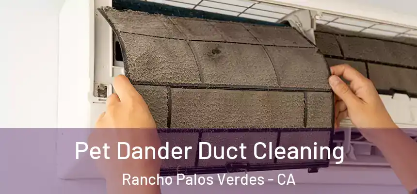 Pet Dander Duct Cleaning Rancho Palos Verdes - CA